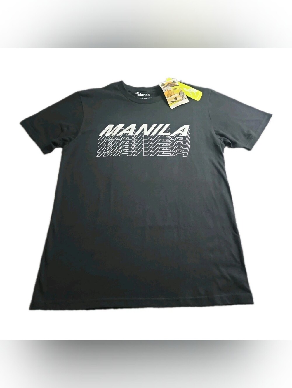 New Black Philippines T-shirt Medium. Manila Graphics Islands Souvenirs